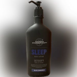 B&BW Aromatherapy Sleep Body Lotion Detoxify-Black Chamomile. NWT.